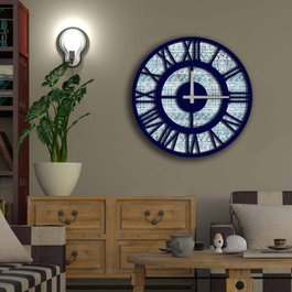 Wallity Reloj Decorativo de MDF Multicolor 50 cm